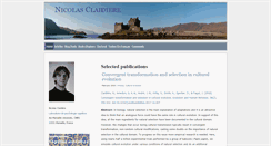 Desktop Screenshot of nicolas.claidiere.fr